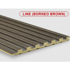 Панель бамбуковая стеновая LINE Borneo brown 2800*140 мм Панель бамбуковая стеновая LINE Borneo brown 2800*140 мм